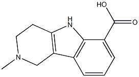 2-methyl-1H,2H,3H,4H,5H-pyrido[4,3-b]indole-6-carboxylic acid Struktur