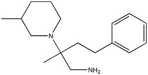 2-methyl-2-(3-methylpiperidin-1-yl)-4-phenylbutan-1-amine Struktur