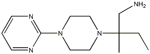 2-methyl-2-(4-pyrimidin-2-ylpiperazin-1-yl)butan-1-amine Struktur