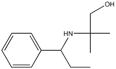 2-methyl-2-[(1-phenylpropyl)amino]propan-1-ol Struktur