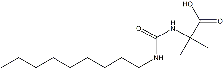 2-methyl-2-[(nonylcarbamoyl)amino]propanoic acid Struktur