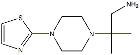 2-methyl-2-[4-(1,3-thiazol-2-yl)piperazin-1-yl]propan-1-amine Struktur