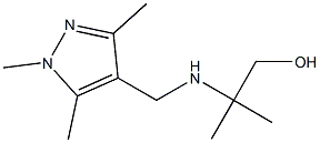 2-methyl-2-{[(1,3,5-trimethyl-1H-pyrazol-4-yl)methyl]amino}propan-1-ol Struktur