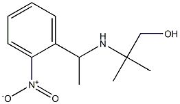 2-methyl-2-{[1-(2-nitrophenyl)ethyl]amino}propan-1-ol Struktur