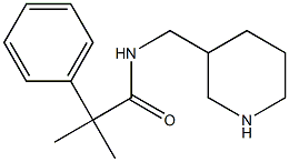 2-methyl-2-phenyl-N-(piperidin-3-ylmethyl)propanamide Struktur