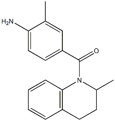 2-methyl-4-[(2-methyl-1,2,3,4-tetrahydroquinolin-1-yl)carbonyl]aniline Struktur