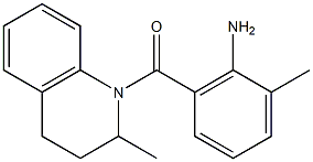 2-methyl-6-[(2-methyl-1,2,3,4-tetrahydroquinolin-1-yl)carbonyl]aniline Struktur