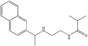 2-methyl-N-(2-{[1-(naphthalen-2-yl)ethyl]amino}ethyl)propanamide Struktur