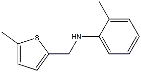 2-methyl-N-[(5-methylthiophen-2-yl)methyl]aniline Struktur