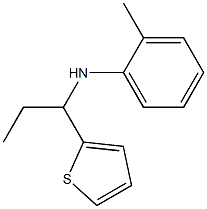 2-methyl-N-[1-(thiophen-2-yl)propyl]aniline Struktur