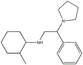 2-methyl-N-[2-phenyl-2-(pyrrolidin-1-yl)ethyl]cyclohexan-1-amine Struktur