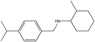 2-methyl-N-{[4-(propan-2-yl)phenyl]methyl}cyclohexan-1-amine Struktur