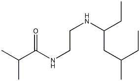 2-methyl-N-{2-[(5-methylheptan-3-yl)amino]ethyl}propanamide Struktur