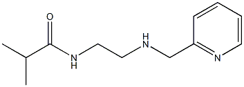 2-methyl-N-{2-[(pyridin-2-ylmethyl)amino]ethyl}propanamide Struktur