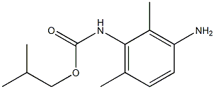 2-methylpropyl N-(3-amino-2,6-dimethylphenyl)carbamate Struktur