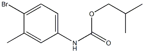 2-methylpropyl N-(4-bromo-3-methylphenyl)carbamate Struktur