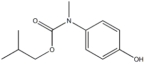 2-methylpropyl N-(4-hydroxyphenyl)-N-methylcarbamate Struktur