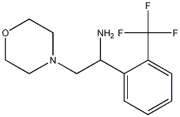 2-morpholin-4-yl-1-[2-(trifluoromethyl)phenyl]ethanamine Struktur