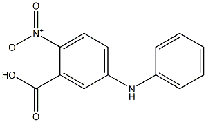 2-nitro-5-(phenylamino)benzoic acid Struktur