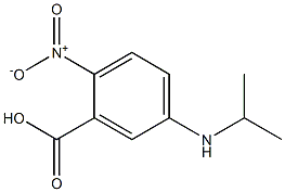 2-nitro-5-(propan-2-ylamino)benzoic acid Struktur