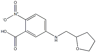 2-nitro-5-[(oxolan-2-ylmethyl)amino]benzoic acid Struktur