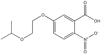 2-nitro-5-[2-(propan-2-yloxy)ethoxy]benzoic acid Struktur