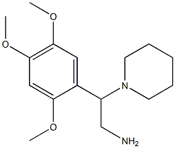 2-piperidin-1-yl-2-(2,4,5-trimethoxyphenyl)ethanamine Struktur