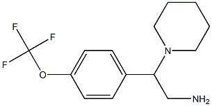 2-piperidin-1-yl-2-[4-(trifluoromethoxy)phenyl]ethanamine Struktur