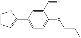 2-propoxy-5-thien-2-ylbenzaldehyde Struktur