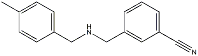 3-({[(4-methylphenyl)methyl]amino}methyl)benzonitrile Struktur