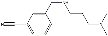 3-({[3-(dimethylamino)propyl]amino}methyl)benzonitrile Struktur