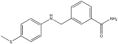 3-({[4-(methylsulfanyl)phenyl]amino}methyl)benzamide Struktur