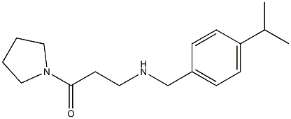 3-({[4-(propan-2-yl)phenyl]methyl}amino)-1-(pyrrolidin-1-yl)propan-1-one Struktur