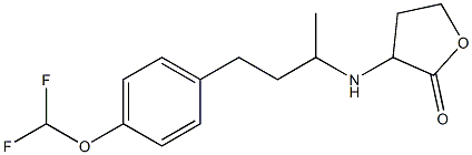 3-({4-[4-(difluoromethoxy)phenyl]butan-2-yl}amino)oxolan-2-one Struktur