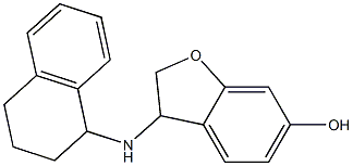 3-(1,2,3,4-tetrahydronaphthalen-1-ylamino)-2,3-dihydro-1-benzofuran-6-ol Struktur