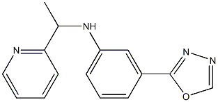 3-(1,3,4-oxadiazol-2-yl)-N-[1-(pyridin-2-yl)ethyl]aniline Struktur