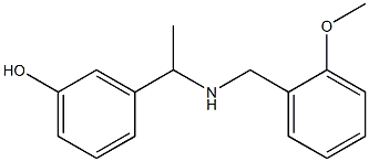 3-(1-{[(2-methoxyphenyl)methyl]amino}ethyl)phenol Struktur