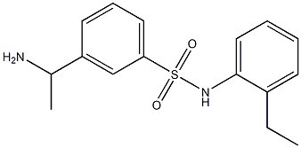 3-(1-aminoethyl)-N-(2-ethylphenyl)benzene-1-sulfonamide Struktur