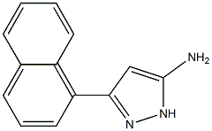 3-(1-naphthyl)-1H-pyrazol-5-amine Struktur