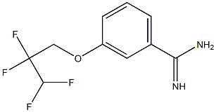 3-(2,2,3,3-tetrafluoropropoxy)benzene-1-carboximidamide Struktur