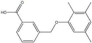 3-(2,3,5-trimethylphenoxymethyl)benzoic acid Struktur