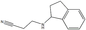 3-(2,3-dihydro-1H-inden-1-ylamino)propanenitrile Struktur