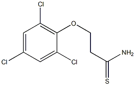 3-(2,4,6-trichlorophenoxy)propanethioamide Struktur