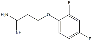 3-(2,4-difluorophenoxy)propanimidamide Struktur