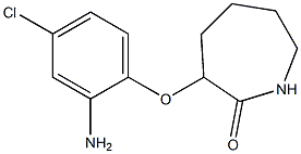 3-(2-amino-4-chlorophenoxy)azepan-2-one Struktur