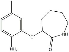 3-(2-amino-5-methylphenoxy)azepan-2-one Struktur