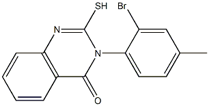 3-(2-bromo-4-methylphenyl)-2-sulfanyl-3,4-dihydroquinazolin-4-one Struktur