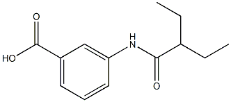 3-(2-ethylbutanamido)benzoic acid Struktur