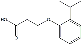 3-(2-isopropylphenoxy)propanoic acid Struktur