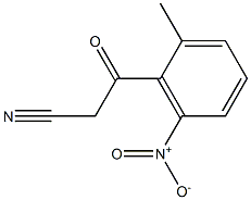 3-(2-methyl-6-nitrophenyl)-3-oxopropanenitrile Struktur